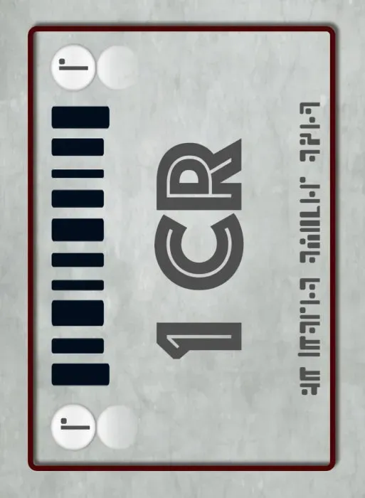 EN Publishing Tabletop Money 1 Credit Deck kortlek 40 kort