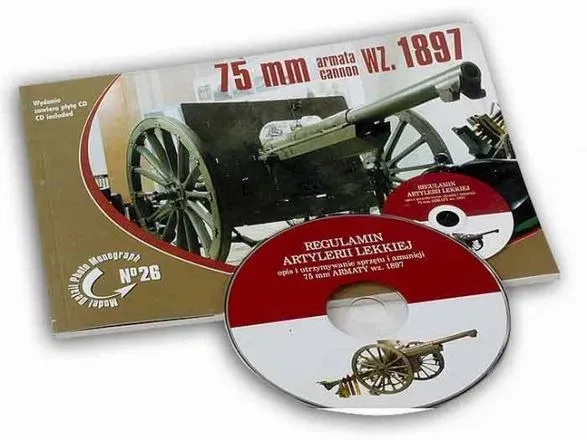 Rossagraph MDPM-26 bok 75 mm kanon wz 1897 häftad