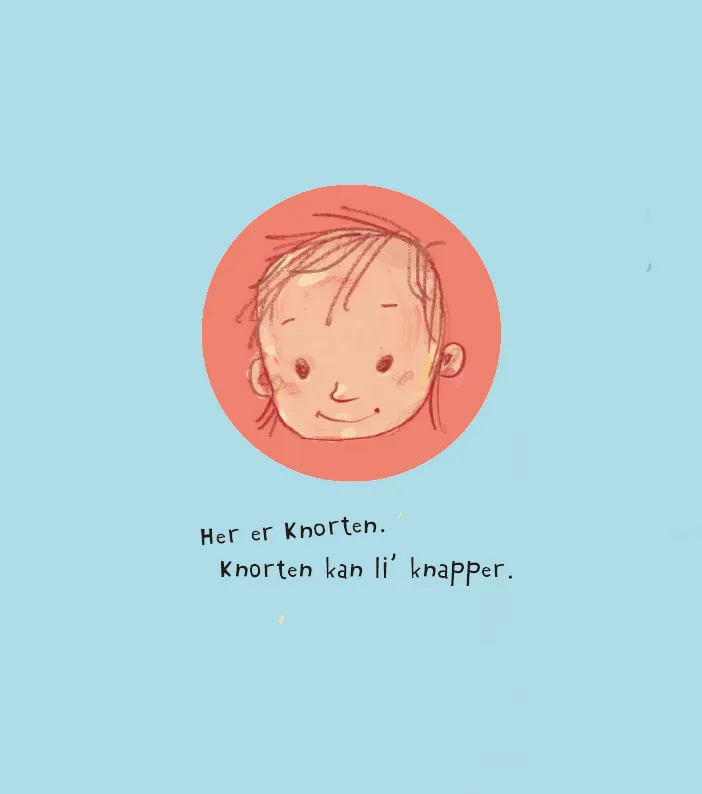 ABC Forlag Knorten knapper barnbok tryckt bok