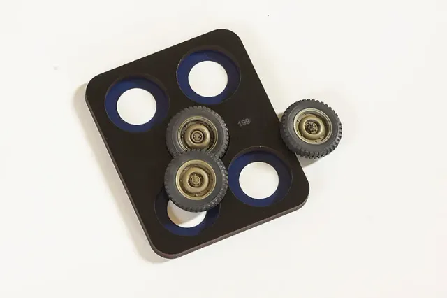 Rossagraph QuickWheel QW-199 Willys MB Jeep hjulmask Tamiya