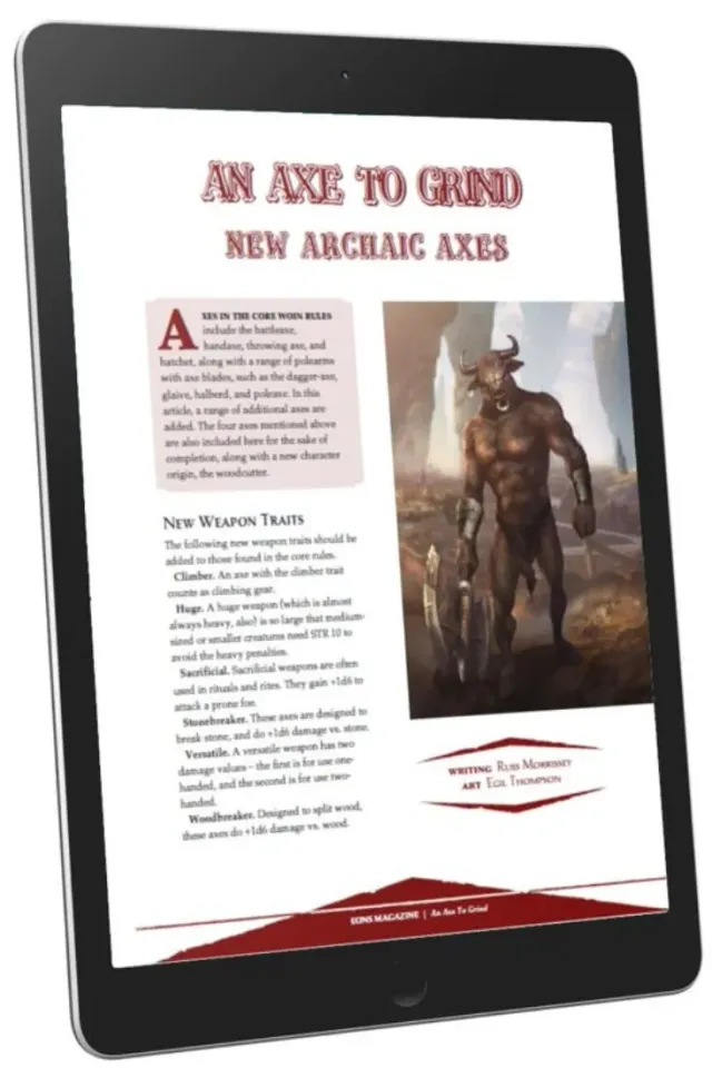EN Publishing An Axe To Grind rollspel PDF WOIN yxor