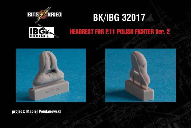Rossagraph BitsKrieg BK/IBG32017 nackstöd 1:32 PZL P.11 resin
