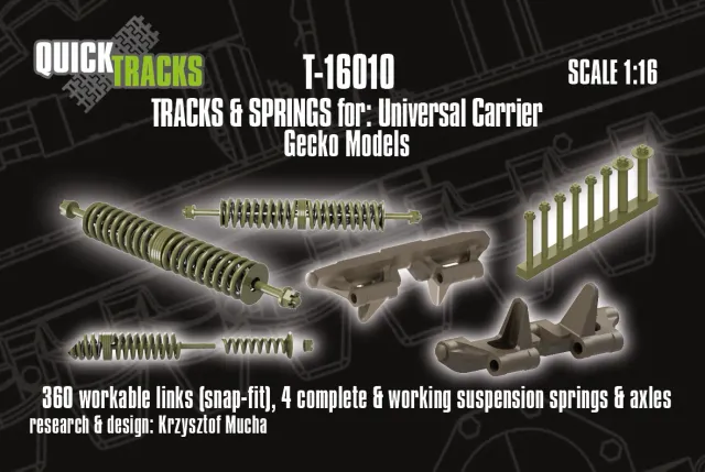 Rossagraph QuickTracks T-16010 bandlänkar 1:16 Universal Carrier