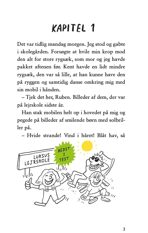 ABC Forlag Verdens værste lejrskole tryckt bok humor