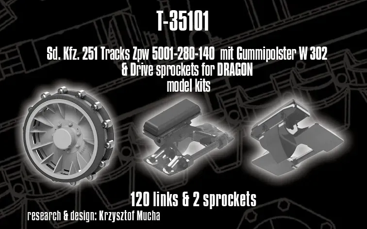 Rossagraph QuickTracks T-35101 band Sd.Kfz. 251 Dragon