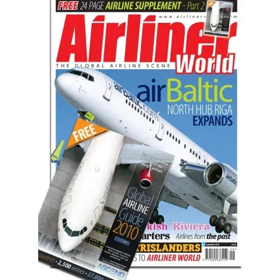 Airliner World september 2010 tidning – trafikflyg