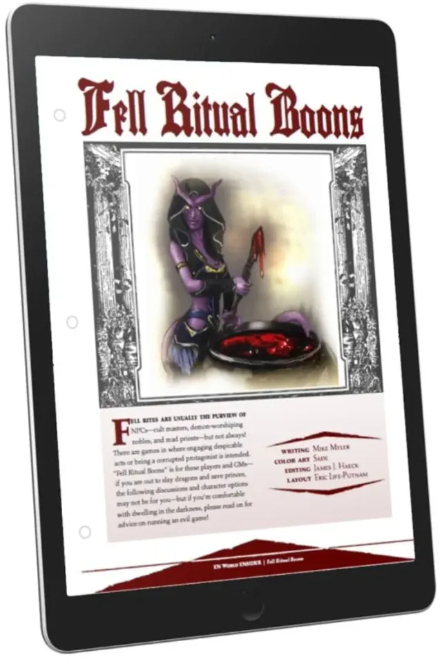 EN Publishing Fell Ritual Boons tillägg PDF