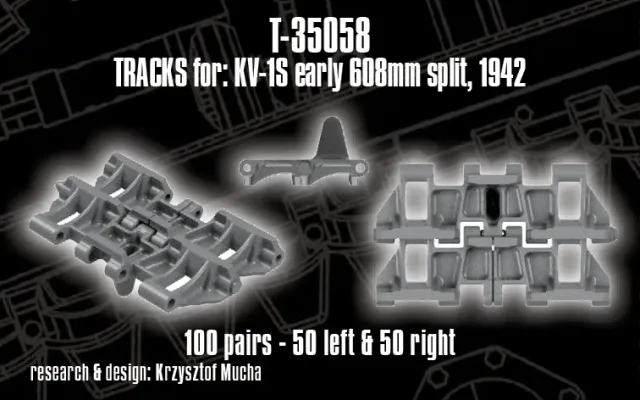 Rossagraph QuickTracks T-35058 band 1:35 KV-1S 608mm