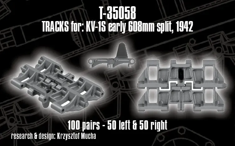 Rossagraph QuickTracks T-35058 band 1:35 KV-1S 608mm