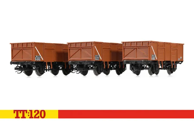 Hornby TT:120 BR 21 ton mineralvagn modellvagn 3-pack bauxit