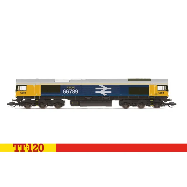 Hornby TT:120 Class 66 66789 modellok GBRf BR-blå