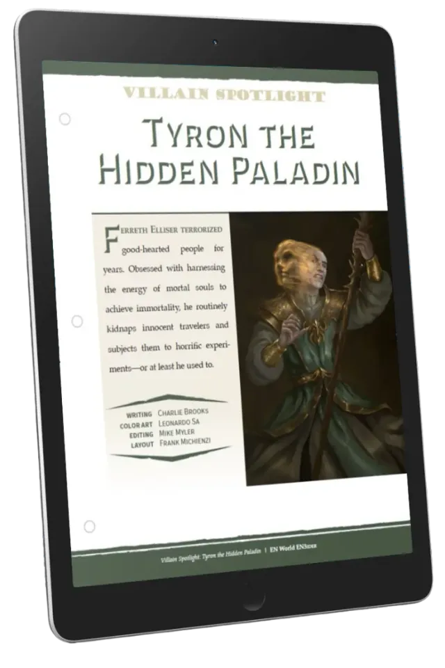 EN Publishing Villain Spotlight Tyron the Hidden Paladin PDF skurk