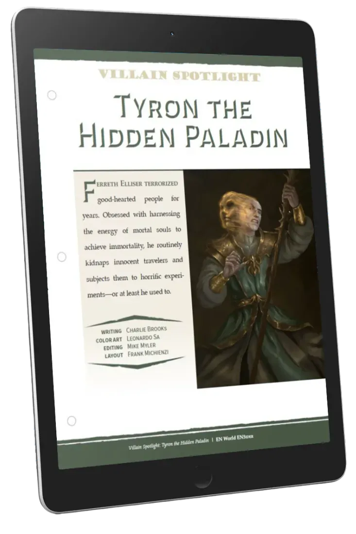 EN Publishing Villain Spotlight Tyron the Hidden Paladin PDF skurk