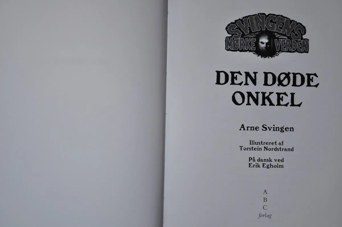 ABC Forlag Den døde onkel bok dansk utgåva