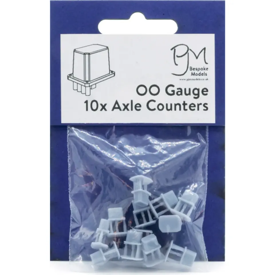 PJM Models axelräknare OO 10-pack omålad