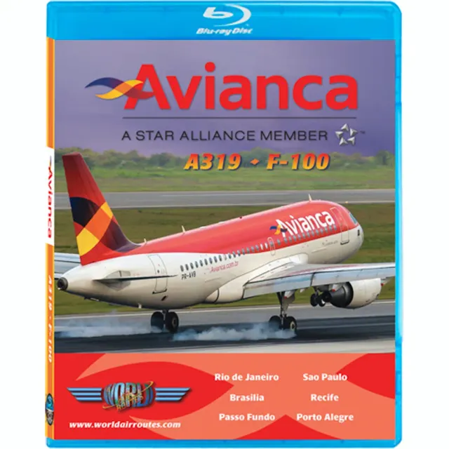 Just Planes Avianca A319 F-100 Blu-ray cockpitfilm 4,5h