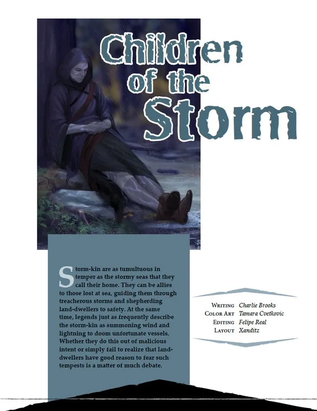 EN Publishing Children of the Storm WOIN rollspel PDF stormkin
