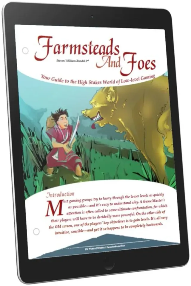 EN Publishing Farmsteads & Foes rollspel PDF låg nivå
