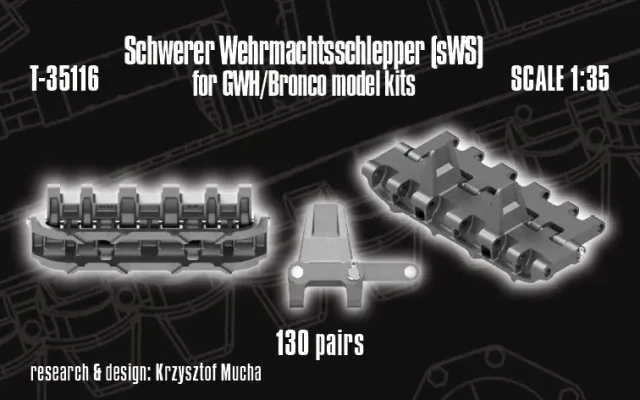Rossagraph QuickTracks T-35116 larvband 1/35 sWS GWH Bronco