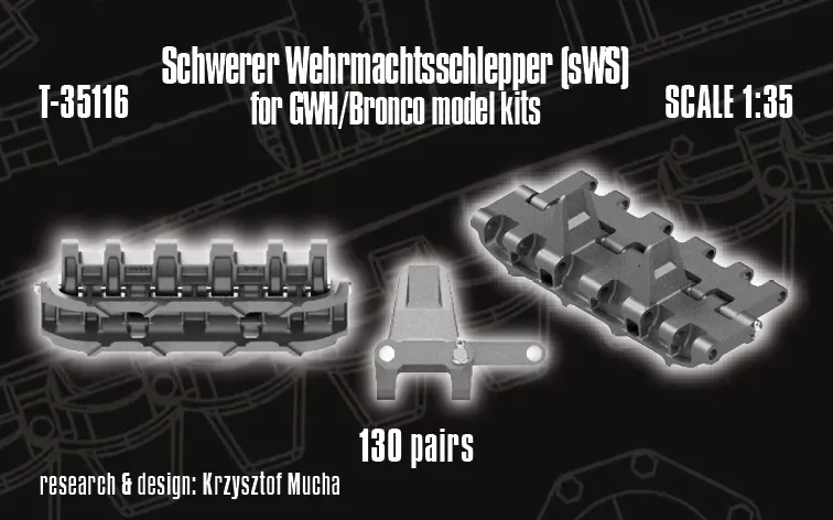 Rossagraph QuickTracks T-35116 larvband 1/35 sWS GWH Bronco