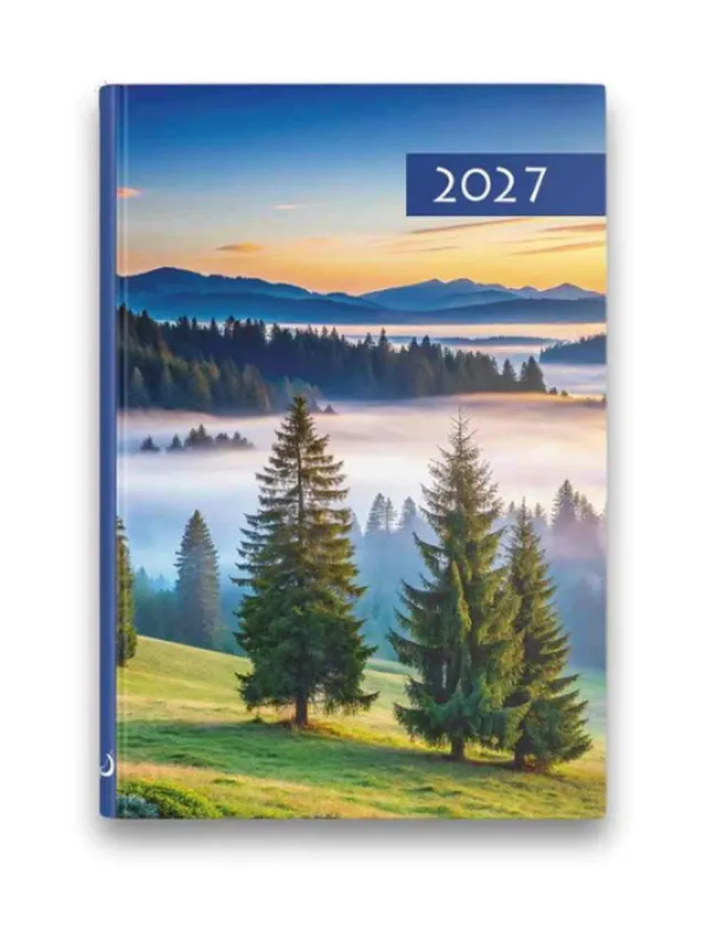 Sharon B7 Färg fickkalender 2027 landskap 8x11,5 cm
