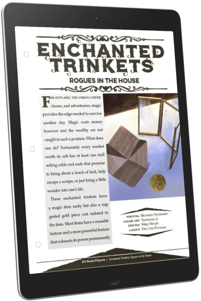 EN Publishing Enchanted Trinkets Rogues in the House magiföremål PDF