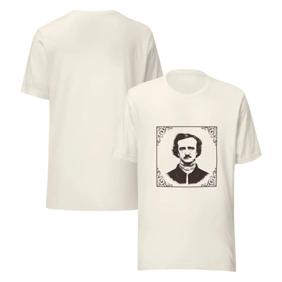 Deckarbokhandeln Crime Writers Edgar Allan Poe t-shirt unisex