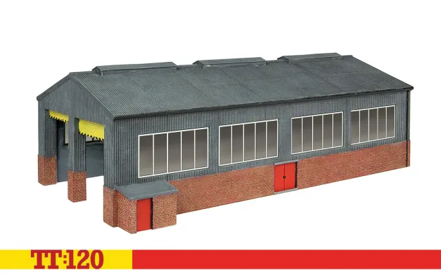 Hornby TT:120 Diesel Maintenance Depot modellbyggnad