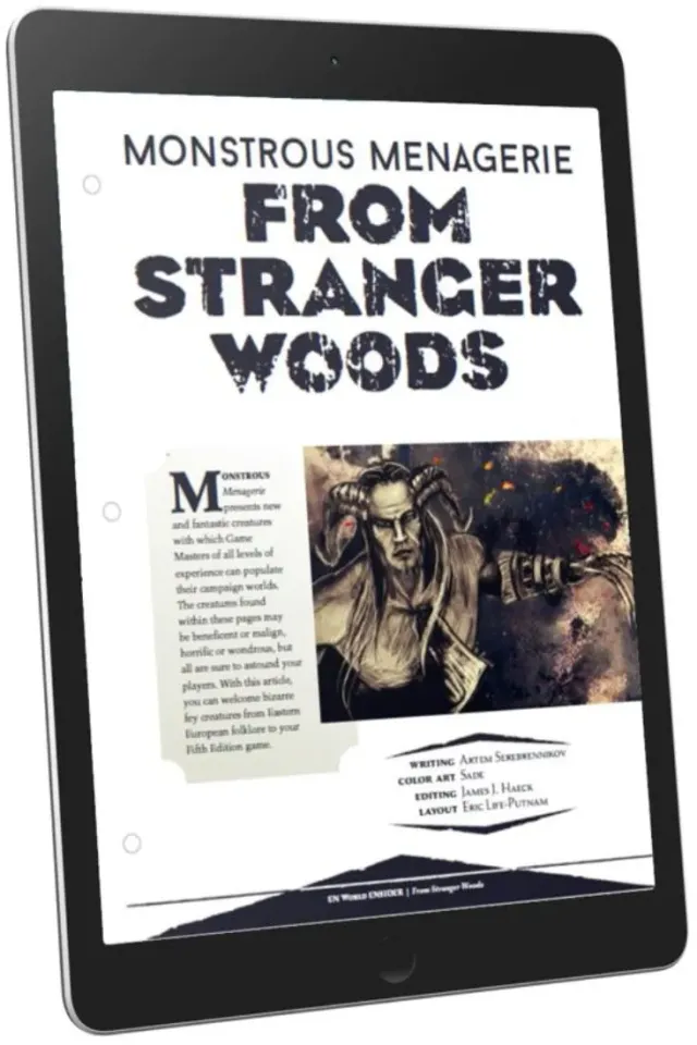 EN Publishing Monstrous Menagerie From Stranger Woods monster pdf fey
