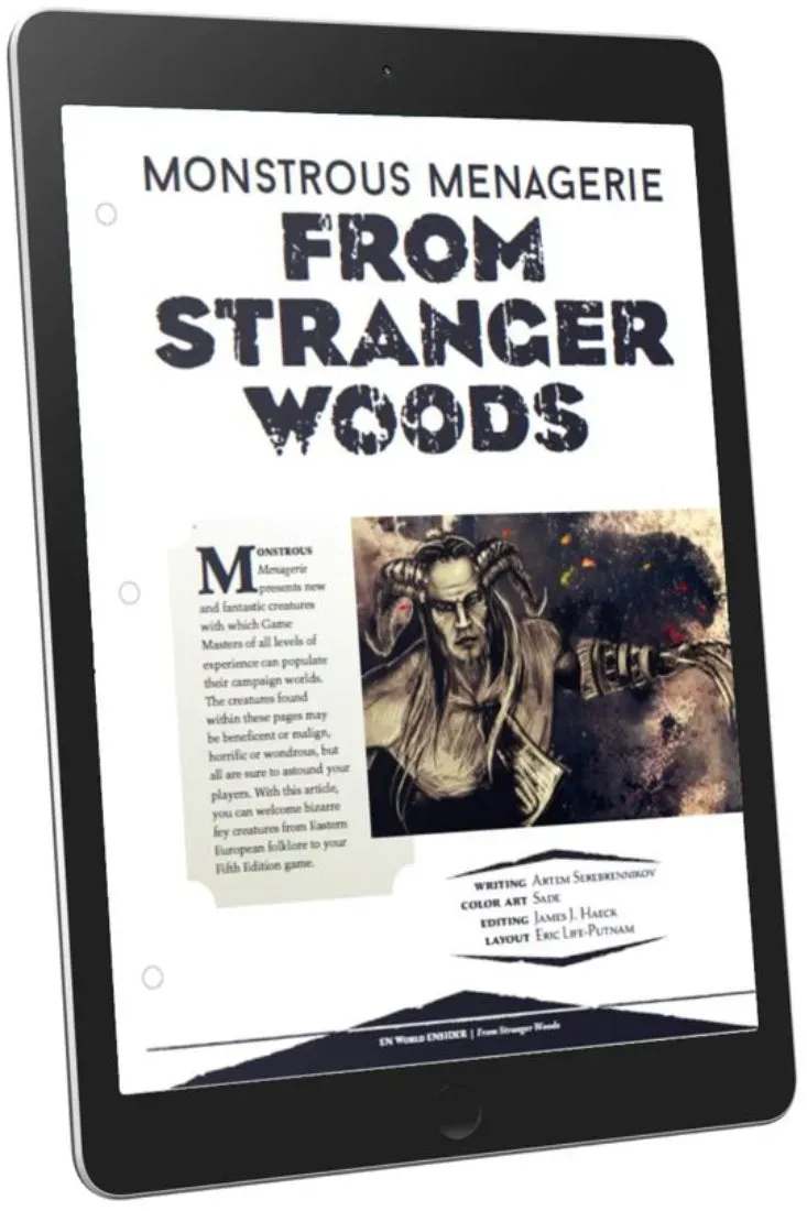 EN Publishing Monstrous Menagerie From Stranger Woods monster pdf fey