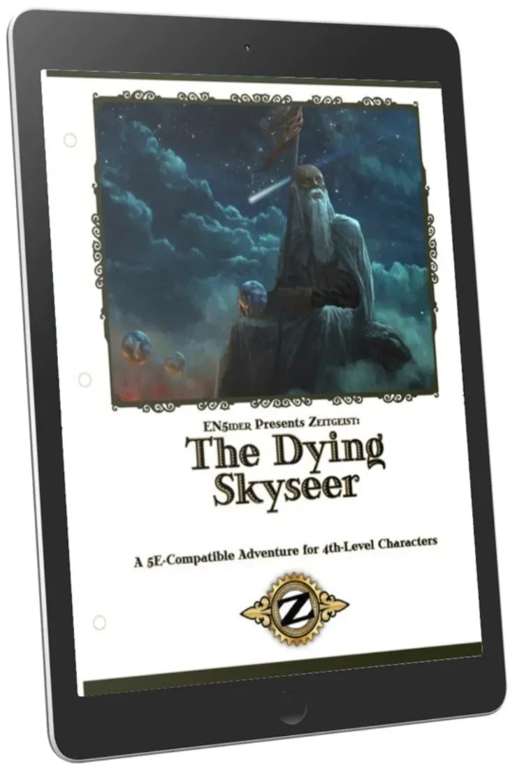 EN Publishing Zeitgeist 2 Dying Skyseer äventyr PDF 5e