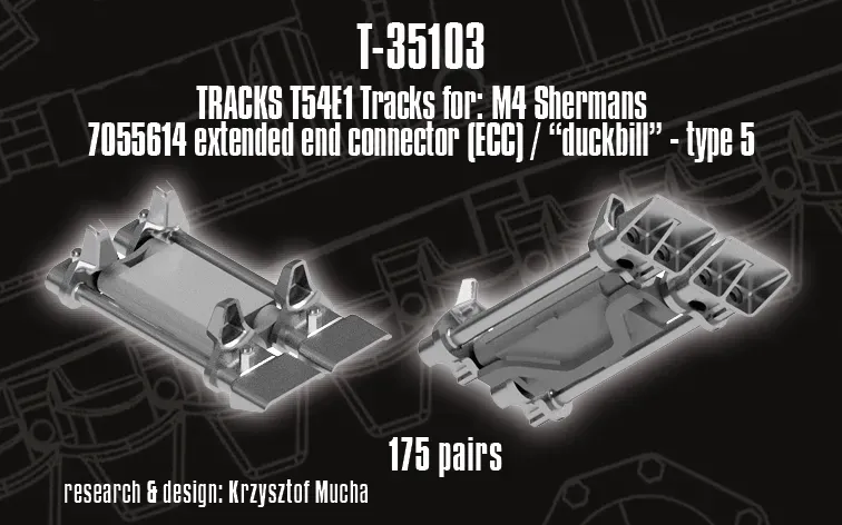 ROSSAGRAPH QuickTracks T-35103 larvband Sherman 1/35 resin