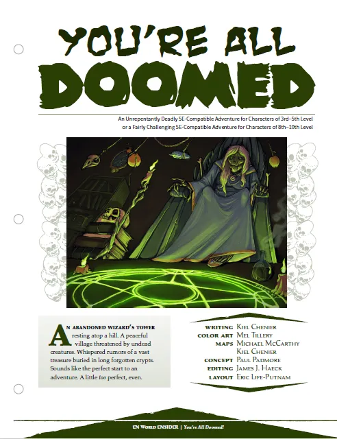 EN Publishing You're All Doomed äventyr PDF nivå 3-5