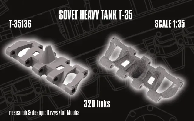 Rossagraph QuickTracks T-35136 bandlänkar T-35 1:35 resin