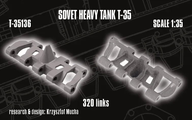 Rossagraph QuickTracks T-35136 bandlänkar T-35 1:35 resin