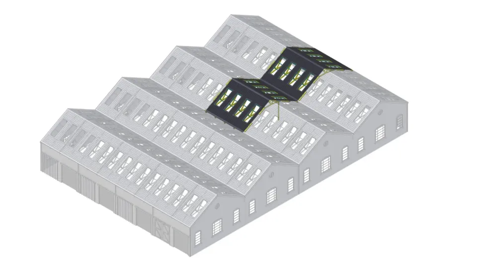 PJM Models Derby Works takförlängning byggsats OO