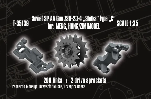 Rossagraph QuickTracks T-35139 bandlänkar Shilka 1:35 resin