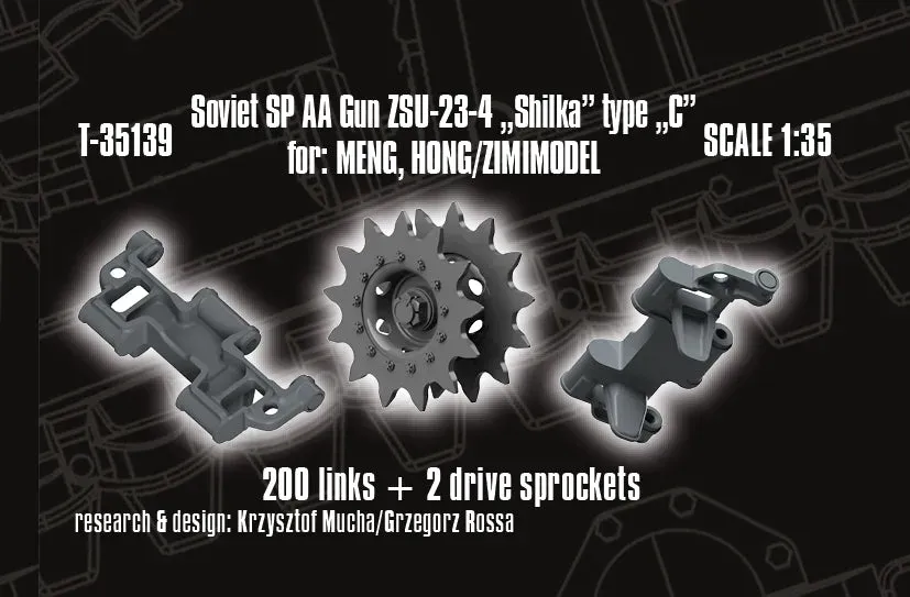 Rossagraph QuickTracks T-35139 bandlänkar Shilka 1:35 resin