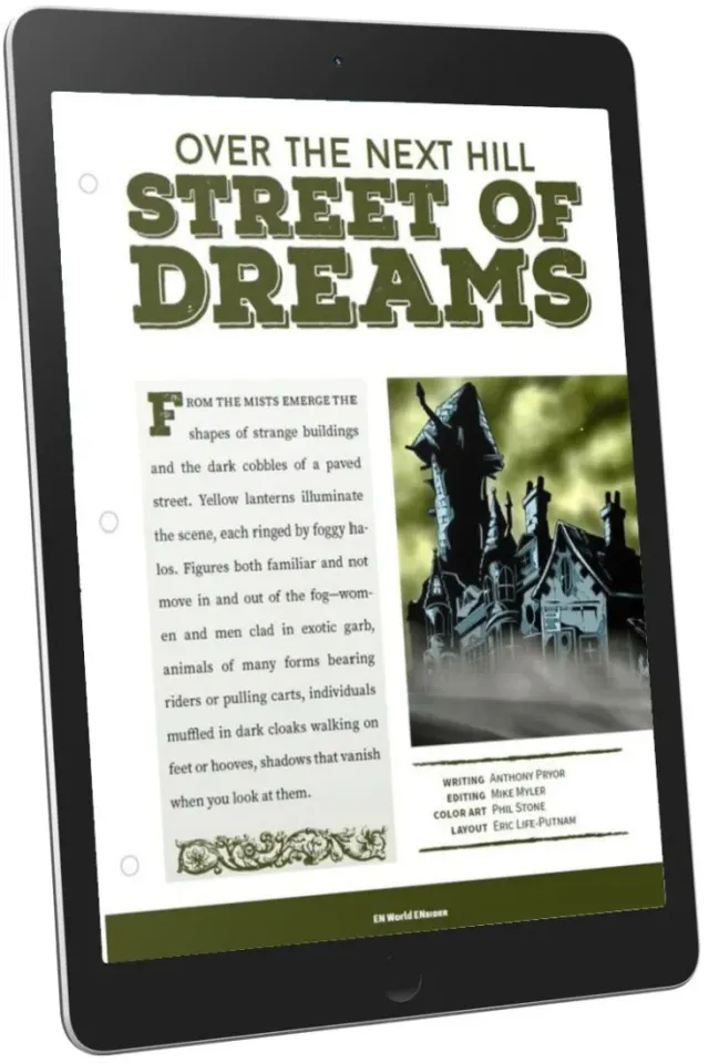 EN Publishing Over the Next Hill Street of Dreams Rollspels-PDF