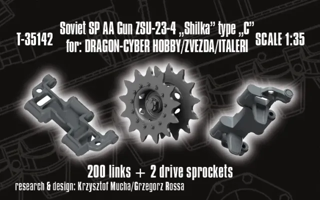 Rossagraph QuickTracks T-35142 ZSU-23-4 Shilka larvband typ C