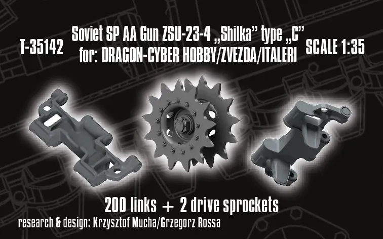 Rossagraph QuickTracks T-35142 ZSU-23-4 Shilka larvband typ C