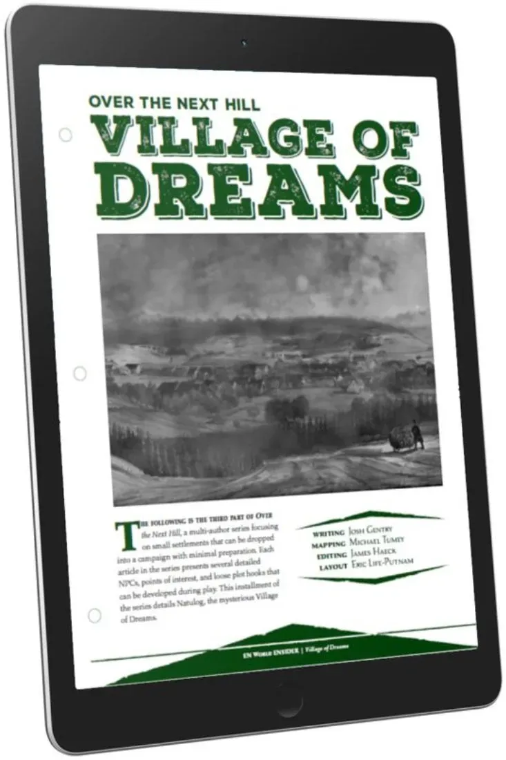 EN Publishing Over the Next Hill Village of Dreams by PDF