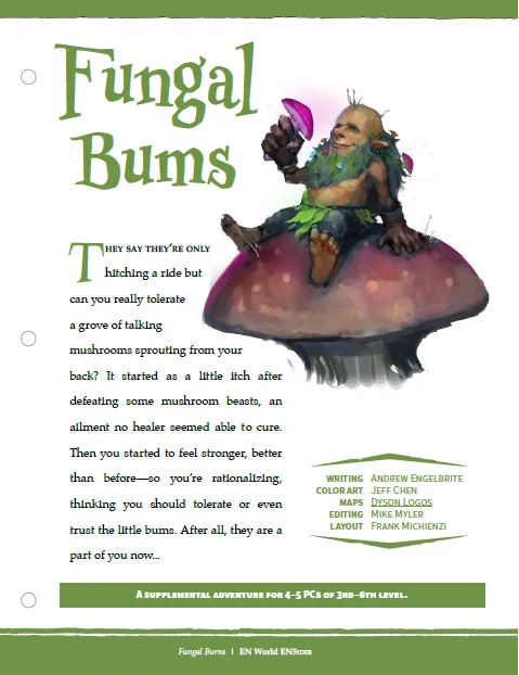 EN Publishing Mini-Adventure Fungal Bums äventyr PDF nivå 3–6