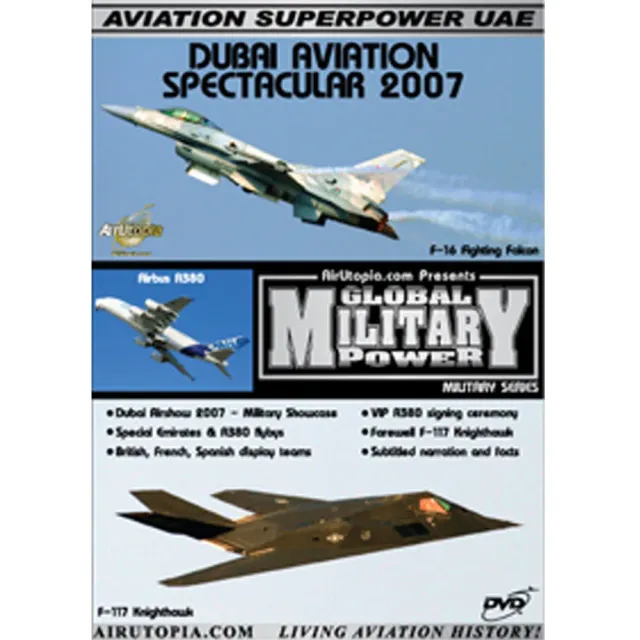 AirUtopia Dubai Airshow 2007 DVD-film militärflyg