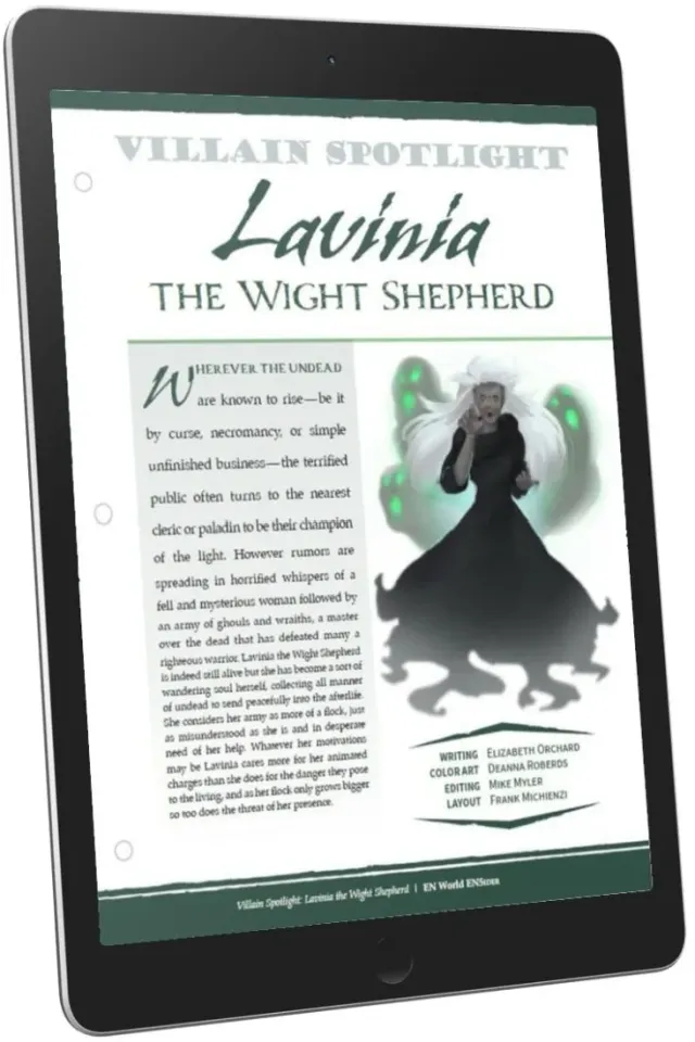 EN Publishing Villain Spotlight Lavinia ­skurk PDF odöd