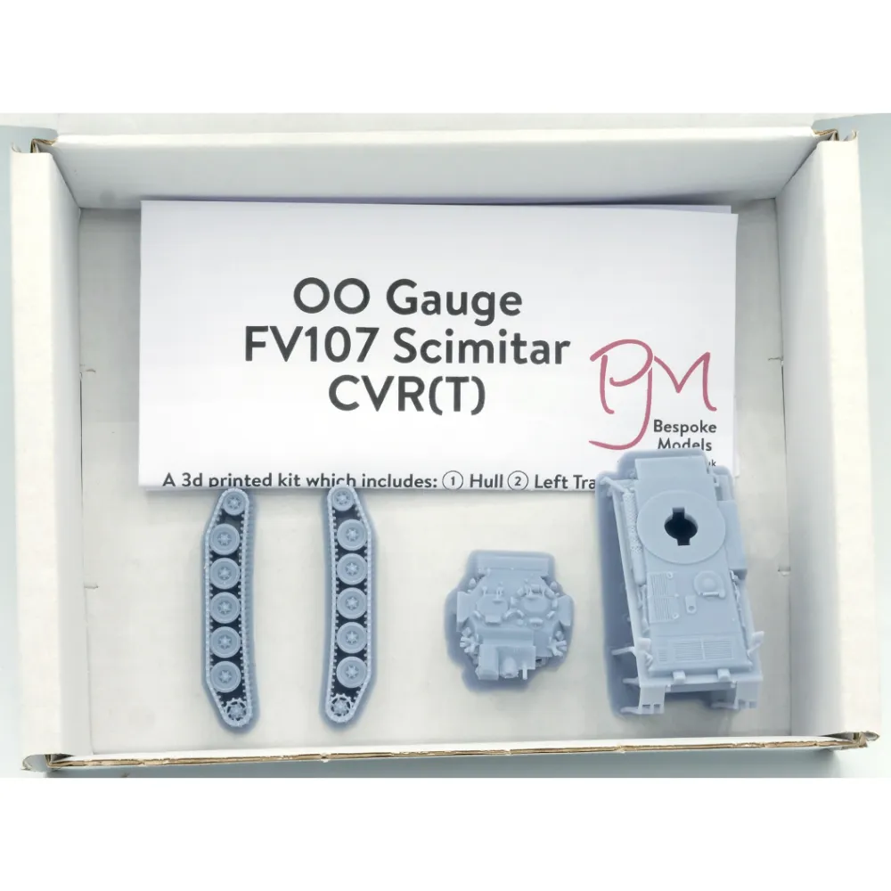 Scimitar FV107 1:76 OO stridsvagnsbyggsats 3D