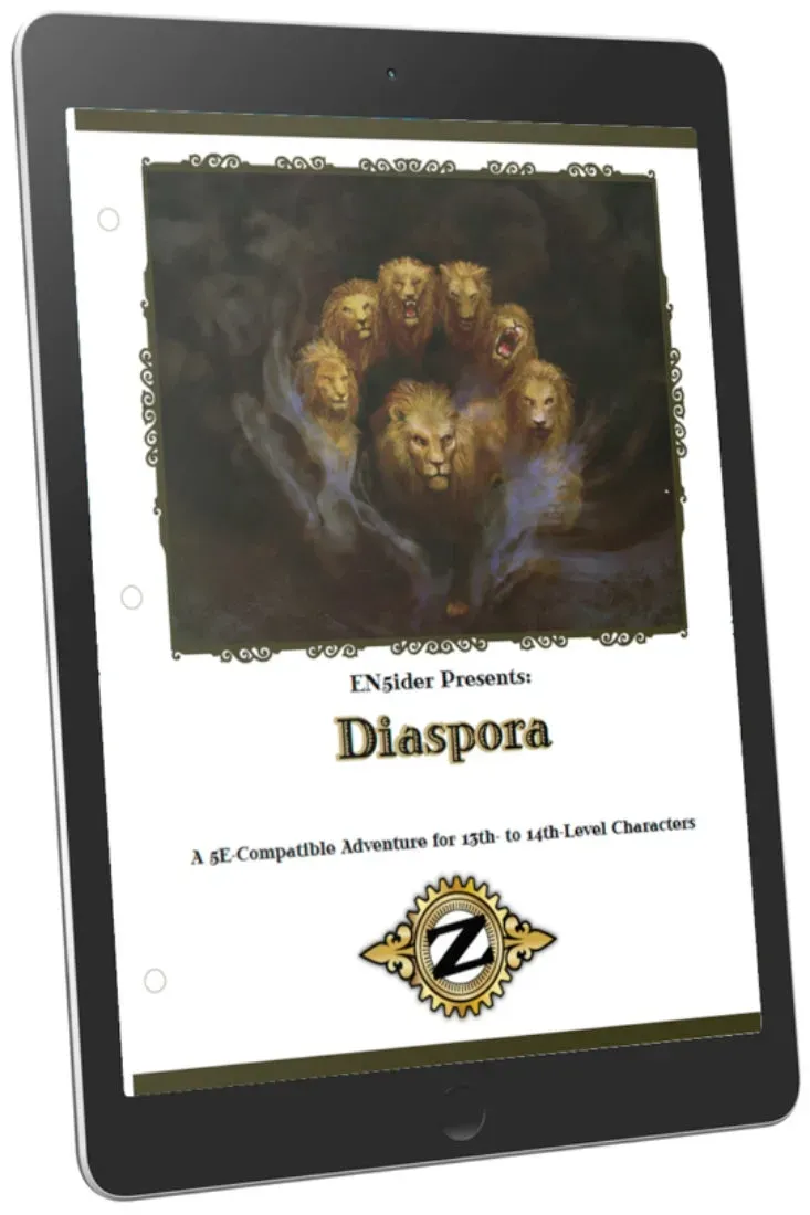 EN Publishing Zeitgeist 8 Diaspora äventyr PDF 5e