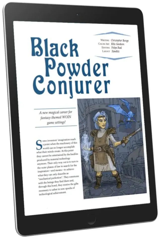 EN Publishing Black Powder Conjurer karriär PDF WOIN