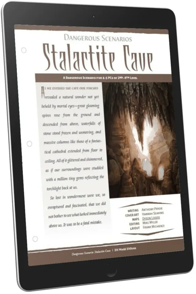 EN Publishing Dangerous Scenarios Stalactite Cave pdf grottäventyr