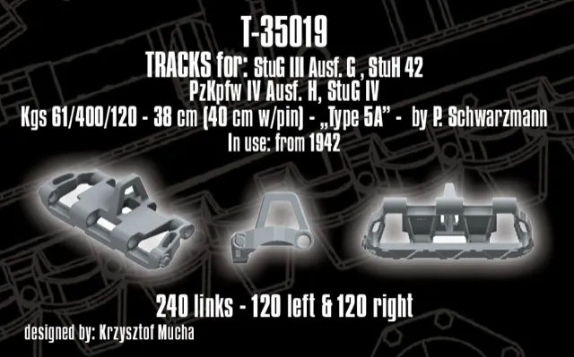 Rossagraph QuickTracks T-35019 larvband 1/35 StuG IV